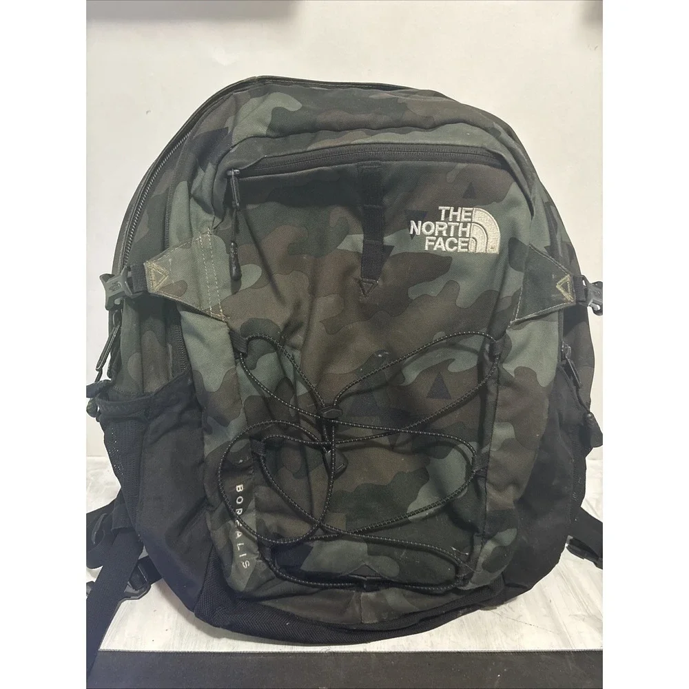 The North Face Borealis Backpack Laptop Hiking Daypack Bag Camo/Green 18